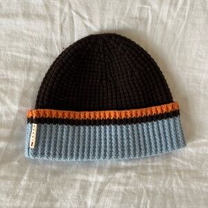MARNI Uniqlo colour block beanie